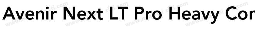 Avenir Next LT Pro Heavy Cond Itali字体转换